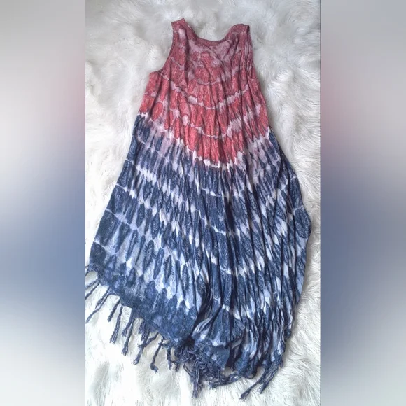 Cute Options Tie Dye Cover Up Free Size - Picture 2 of 3